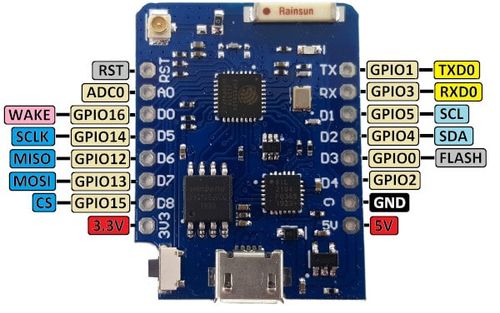 D1 mini v4 Wemos Type C ESP8266 Arduino WI-FI USB board