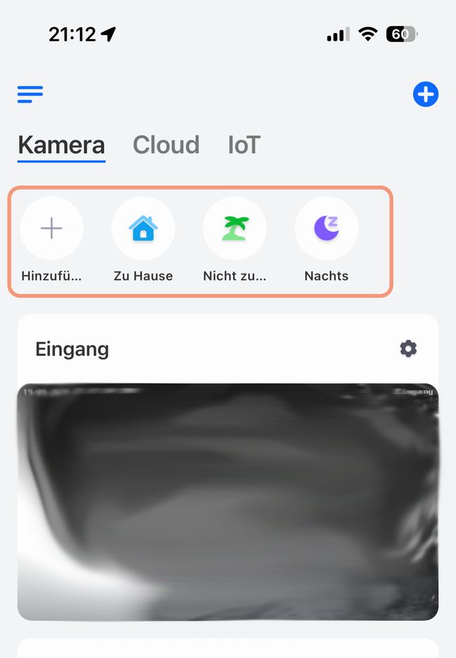 Scenes in the Reolink iOS App Screenshot Reolink iOS App